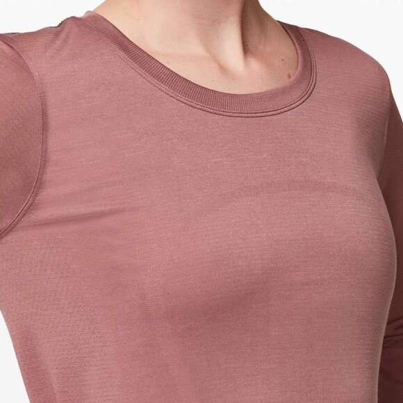 NWOT Lululemon Swiftly Tech Long Sleeve(Breeze) *Relaxed Fit Red Dust 10 - Picture 6 of 10